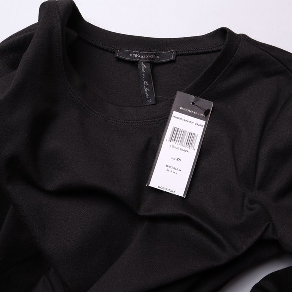 BCBGMAXAZRIA Basic Relax Dress Leather Pockets - Picture 4 of 5